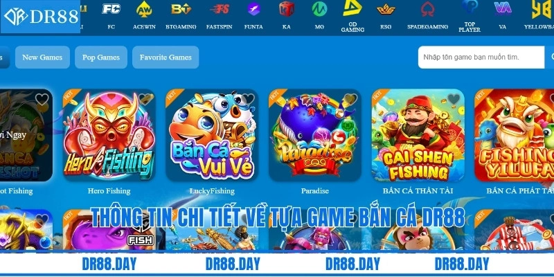 Thông tin chi tiết về tựa game bắn cá DR88